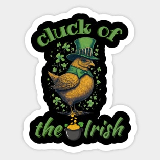 Cluck of the Irish Sticker